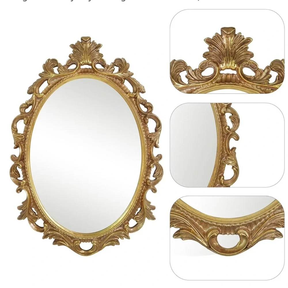 Elegant Gold Ornate Wall Mirror